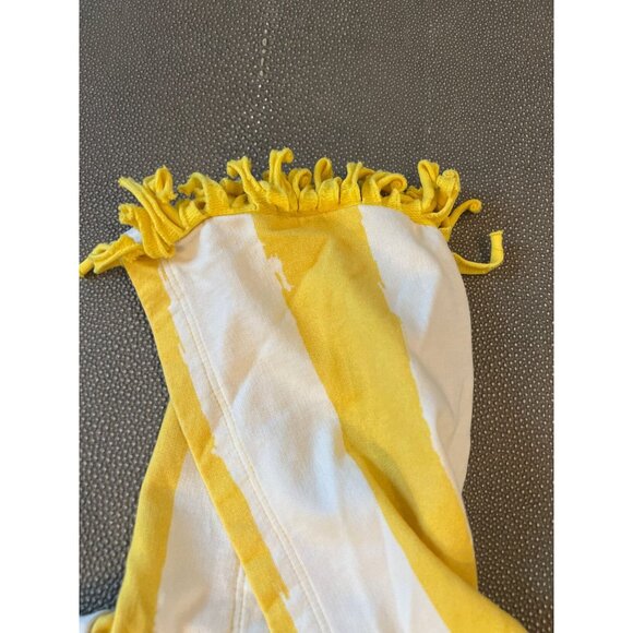 Noe & Zoe Yellow And White Stripe Hoodie 3/6M EUC - Picture 3 of 5